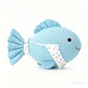 Giocattoli personalizzati per bambini con delfino in cotone animali di lino peluche rosa delfino peluche - Product Image 5