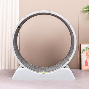 Grande Roue Tapis Roulant Silencieuse pour <span class=keywords><strong>Chat</strong></span>, Jouet d'Exercice en Plastique pour Chats d'Intérieur, Combo Interactif Fitness et Griffoir - Product Image 3