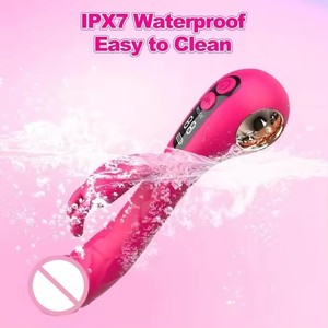 Vibrateur clitoridien réaliste avec écran LCD, 9 vibrations puissantes, stimulateur clitoridien, vibromasseur lapin pour femme, point G - Product Image 4