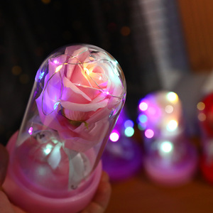Lai Jia Regalo di <span class=keywords><strong>Compleanno</strong></span> per Ragazze, Piccolo Fiore di Sapone Luminoso, Ornamenti a Forma di Rosa per San Valentino e Tanabata, 8.5x14.5cm - Product Image 4