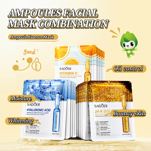 Mascarilla Facial Hidratante, Blanqueadora e Iluminadora con Ácido Hialurónico, Vitamina C y Oro 24K para una Piel Clara, Venta al por Mayor - Product Image 2