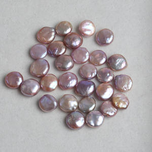 Chaîne de perles bouton blanches de 12-13 mm, perles d'eau douce naturelles en forme de pomme de terre, accessoires de bijoux DIY, perles semi-finies en vrac - Product Image 5