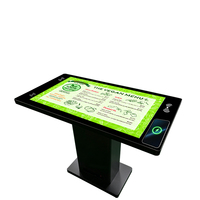 Table tactile interactive multi-touch intelligente de 55 pouces pour hôtel et restaurant, avec charge sans fil, Android ou Windows, écran LCD
