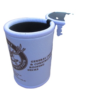 RYO 6mm Neoprene Foam Waterproof Stubby Holder Custom Logo Print Beer Can Cooler Overlock Stitching Sublimation Print Glued - Product Image 1