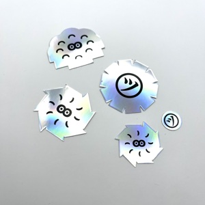 Custom Sized Self-Hologram Sticker <b>Prints</b> Holographic Adhesive Packaging Labels - Product Image 1