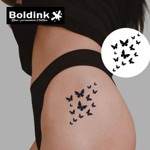 รอยสักลายผีเสื้อแบบไดนามิกเหมือนจริง ติดทนนาน 2 สัปดาห์ กันน้ำ ด้วยหมึกจากัว ยี่ห้อ Boldink Custom - Product Image 2