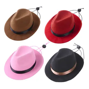 En gros Creative pet hat chien cowboy chapeau triangle écharpe ensemble couvre-chef chaton goofy couvre-chef