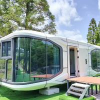 Expédition rapide Maison Préfabriquée Space Capsule Avec Salle De Bains Intérieure 40ft Villa Mobile Préfabriquée Space Capsule House Commande Urgente