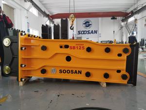 SOOSAN SB125 Disjoncteur hydraulique Marteau de démolition de type crayon à dessus ouvert avec burins pour pelles de 28 à 35 tonnes pour la construction - Product Image 5