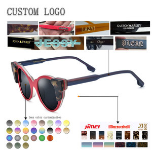 Lunettes de soleil œil de chat pour femmes, monture verte, accents bleus, monture intégrale, protection UV400, protection solaire, style adulte - Product Image 2