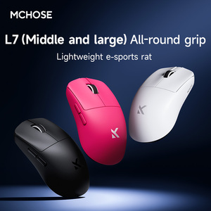 Mchose เมาส์ไร้สาย L7พิเศษสำหรับเล่นเกม E-Sports สามโหมด2.4G สำหรับ PAW3395ที่มีสาย RGB backlit 6ปุ่มออฟฟิศ - Product Image 3