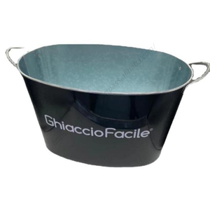 Proveedor de Fábrica al por Mayor Vende Cubetas de Hielo de Metal Galvanizado para Bebidas y Champán, Personalizadas con Abrebotellas para Bar - Product Image 1