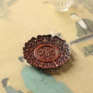 New Chinese Zen-inspired wooden coaster, heat-insulating mat, Kung Fu <b>tea</b> ceremony <b>tea</b> <b>set</b> accessory, cliff cypress and - Product Image 2