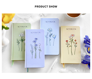 LABON-cuaderno personalizado A6 con estampado de flores, Mini cuaderno, cubierta de papel, Agenda, papelería - Product Image 3