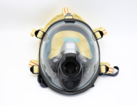 Masque complet en silicone pur SCBA sphérique ignifuge haute définition avec système HUD pour le sauvetage des pompiers de pompier