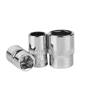 ZHCY 3/8 In <b>Socket</b> Wrench 10mm Hex Chrome Plated Automotive Repair Sleeve End - Product Image 2