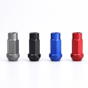 CNSPEED น็อตล้ออะลูมิเนียมอัลลอยด์ M14x1.5 M12x1.5 M12x1.25 สีแดง สีฟ้า สีดำ สีเทา สำหรับอัพเกรดล้อรถยนต์ - Product Image 2