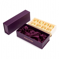 Boîte à chocolat de luxe personnalisée en gros avec inserts et emballage et boîte à truffes de Noël pour biscuits Boîte cadeau