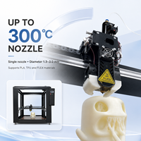 Printer 3D FDM Format Besar Otomatis Industri Baru 1000x1000x1000mm Platform Tugas Berat Nozzle Suhu Tinggi 300C Konektivitas USB