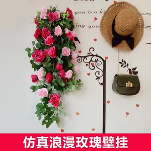 ดอกกุหลาบประดิษฐ์แบบแขวนผนัง ยี่ห้อ Pioneer ตกแต่งภายในบ้าน สีแดงชมพู - Product Image 4