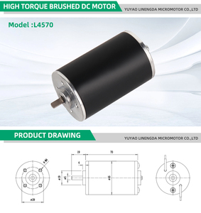 LND L4570 맞춤형 6V 45mm 영구 자석 고토크 브러시드 DC 모터 1350RPM (가전제품, 보트, 선풍기, 스마트 홈용) - Product Image 6