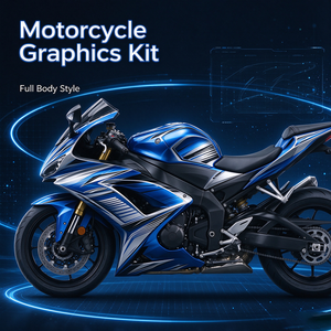 Autocollants de carénage de moto résistants aux UV, graphiques décoratifs pour toute la carrosserie, pour moto de rue - Product Image 6