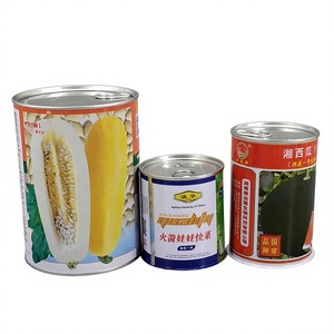 Boîte en fer blanc Jinko pour graines de légumes avec ouverture facile, vente en gros, boîte en fer blanc ronde vide de qualité alimentaire pour l'emballage alimentaire - Product Image 2