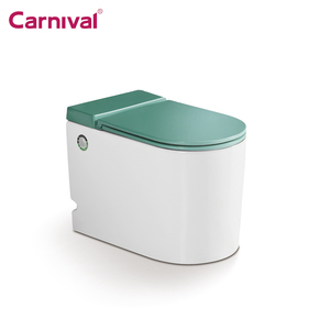 Baño de alta calidad de una pieza Siphonic Wc moderno de cerámica inteligente automático pulso solenoide inodoro - Product Image 3