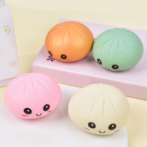 Dumpling <b>Squishies</b> Glitter Steamed Bun Baozi Mystery Box Colorful Stress Balls Fidget Sensory Toy Food Anti-Squeeze TPR Material - Product Image 5