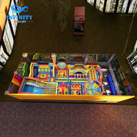 Grand parc d'attractions gonflable intérieur, fabricant d'équipements de jeux, parc gonflable commercial pour enfants