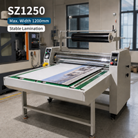 Machine à plastifier grand format SZ1250 1200 mm, plastifieuse industrielle à rouleaux pour l'impression et l'emballage