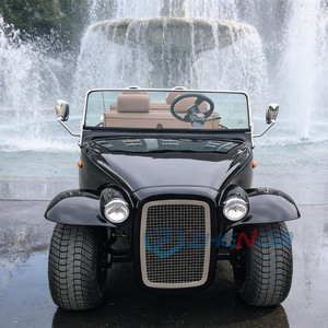 Black Color Matching Convertible Sightseeing Car, Vintage Classic Retro Wedding Car on Sell Vintage Classic Cars - Product Image 4