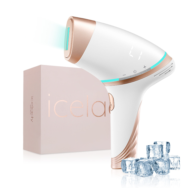 Portable Mini Plastic Ice Cooling IPL Hair Removal Device Women Painless Skin Rejuvenation Wrinkle Remover Whitening Armpit