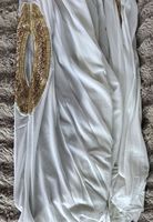 Robe longue en mousseline tissée lavable, col montant, taille ample, ornée de strass naturels, 6 couleurs unies, idéale pour l'été