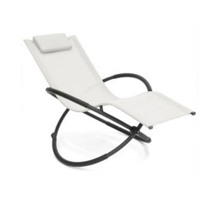 Rocking Recliner <b>Outdoor</b> Chair Contemporary <b>Foldable</b> Beach Chair With Metal Frame - Product Image 1