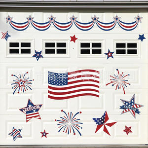 Imán para Puerta de Garaje del Día de la Independencia Más Vendido, Imán Promocional para Refrigerador con Bandera Estadounidense de Cinco Puntas y Rayas del 4 de Julio - Product Image 4