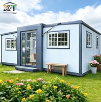Maisons préfabriquées modernes de 20 pieds et 40 pieds, maisons conteneurs extensibles pour habitation, mini-maisons mobiles, 2, 3 ou 4 chambres