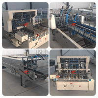 Máquina Económica Automática ORAY para Pegado de Cajas de Cartón Corrugado, Plegadora y Encoladora con Ajuste Eléctrico, Doble Función para Pequeñas Fábricas
