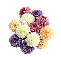 Fleurs artificielles en soie Camélia faites à la main Snail Garden, lot de 12, 4 couleurs, avec cordelette + carte de vœux, grand format pour mariage et Thanksgiving