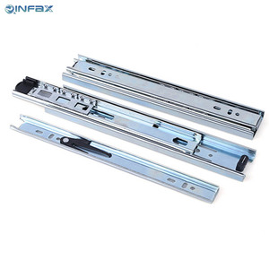 3-Fold Ball bearing Ngăn kéo trượt đường sắt Telescopic kênh undermount mở rộng cho tủ bàn ăn ngoài trời hộp công cụ - Product Image 6