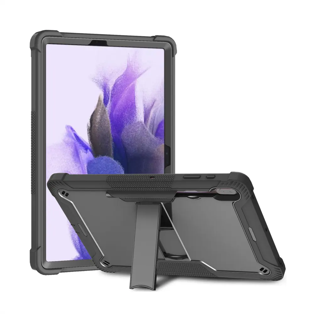 Kickstand Tablet Case 12.4 Inch Shockproof Full Body Protection For Samsung Galaxy Tab S7 S8 Plus Cover
