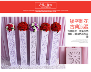 Nupcial cumpleaños ducha arte feria boda pasarela pasillo camino alto flor boda centro de mesa decoración del hogar - Product Image 6