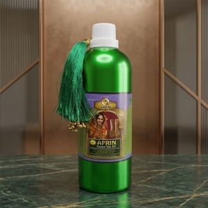 Aceite de té verde Afrin para henna oscura, aceite herbal puro para un color intenso, ideal para la elaboración de conos de henna para novias, la mejor mezcla para henna, 200 ml. - Product Image 5