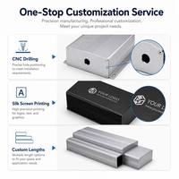 Caja de Control Ligera de Aluminio con Bridas de Montaje para Aplicaciones Industriales en Interiores, Caja de Control Metálica Pequeña