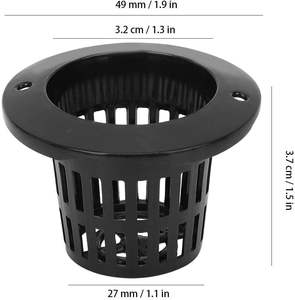 Macetas de malla ranurada de PVC para jardín, macetas redondas de malla para cultivo hidropónico, reutilizables, ecológicas, de 400 ml - Product Image 6