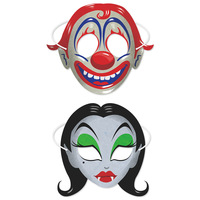 8PCS/Set Cartoon Mask for Children Party Halloween Merchandise Wholesale Horror Theme Paper Mask
