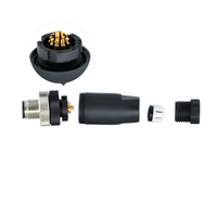 Rigoal Haute Qualité M12 M8 Capteur 2/3 Broches Mâle Femelle Étanche Fil Électrique Prise Connecteur 8 Broches Cuivre Power PCB