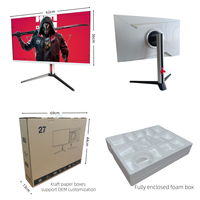 BELLGO IPS Panel 165Hz Refresh Rate 120% SRGB Wide Color Gamut 2K 1ms Response Curved Gaming Monitor 24"-34" USB Interface
