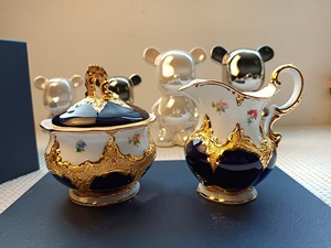 Hot Selling Green New Europe Design Luxury Eco-Friendly Porcelain blue Coffee and <b>Tea</b> <b>Sets</b> for Wholesale - Product Image 2