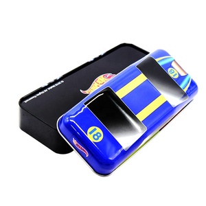 Nhà Máy Biểu Tượng Tùy Chỉnh Thân Thiện Với Môi Kim Loại Tinplate Văn Phòng Phẩm Lưu Trữ Hộp Xe Hình Thiếc Bút Chì Bao Bì Bề Mặt Mờ Xử Lý - Product Image 4